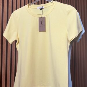 T-shirt Algodão Decote Redondo