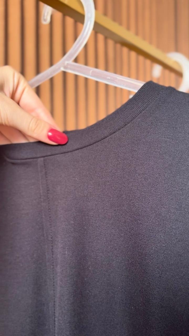 Blusa Malha Nervura na Frente - Imagem 2