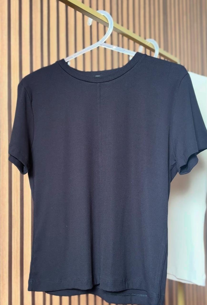 Blusa Malha Nervura na Frente