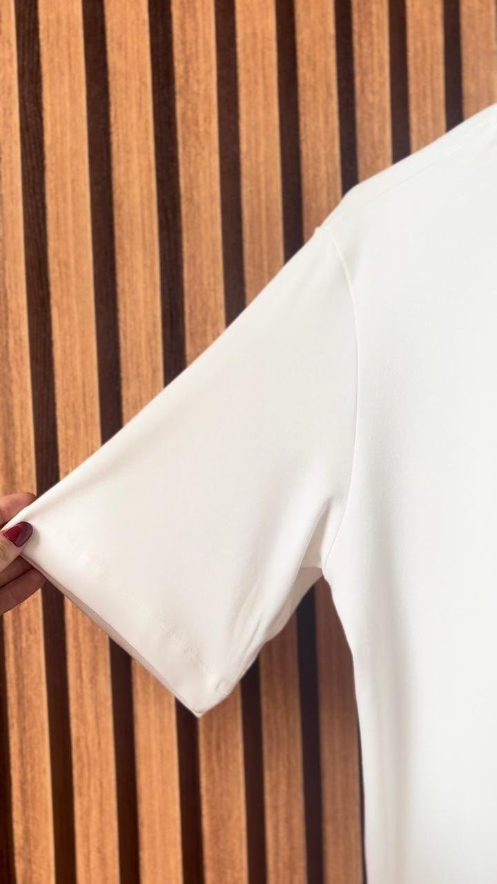 Blusa Malha Decote Fechado - Imagem 3